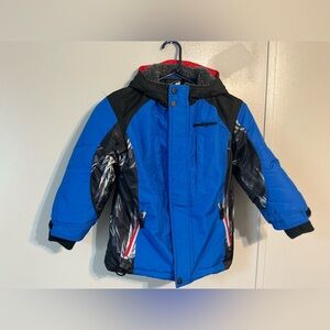 Youth (5/6)Zero exposure zipper&hook and loop closure Heavyweight Hooded Jacket